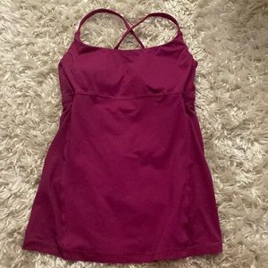 Magenta lululemon tank top
